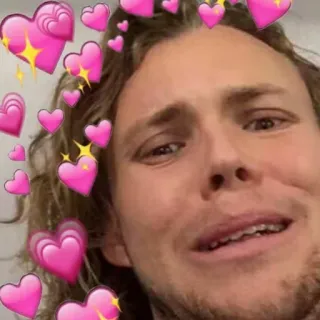 💕 4aa33a92 coração, amor, carinho, romântico, fofo, retrato, homem telegram sticker