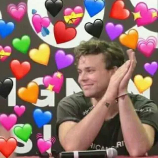 💕 c5f08f02 coração, amor, aplausos, fofo, pessoa, sorrindo telegram sticker