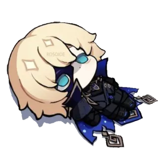 😶 2577f6fb Albedo Genshin Impact อัลเบโด้, เก็นชินอิมแพ็ค, อนิเมะ, จิบิ, ตัวละคร, เกม, ผมบลอนด์, คาวาอิ telegram sticker