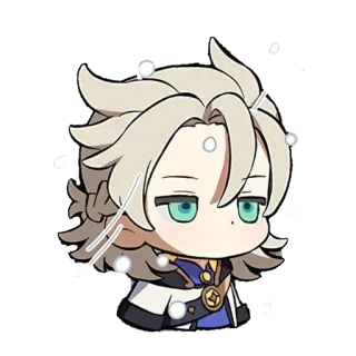 🥲 64016358 Albedo Genshin Impact อนิเมะ, genshin impact, albedo, จิบิ, ตัวละครวิดีโอเกม telegram sticker