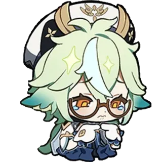 😢 e39e6813 Sucrose Genshin Impact อนิเมะ, เก็นชินอิมแพ็ค, ซูโครส, วิดีโอเกม, น่ารัก, สติกเกอร์, ตัวละคร telegram sticker