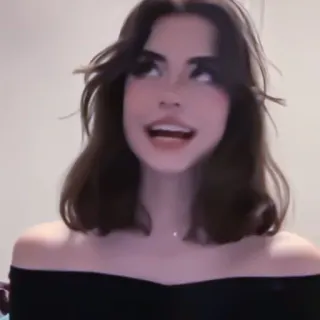 👥 4a342b1f ผู้หญิง, ผู้หญิง, คน, ภาพเหมือน, ผมสีน้ำตาลเข้ม, เสื้อเปิดไหล่ telegram sticker