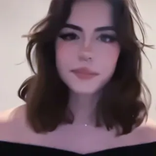 👥 c692832e ผู้หญิง, เด็กผู้หญิง, ภาพเหมือน, สาวผมสีน้ำตาลเข้ม, ใบหน้า telegram sticker