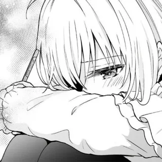 ☁️ 1093a7ff Anime, Manga, Triste, Pleurs, Fille, Illustration telegram sticker