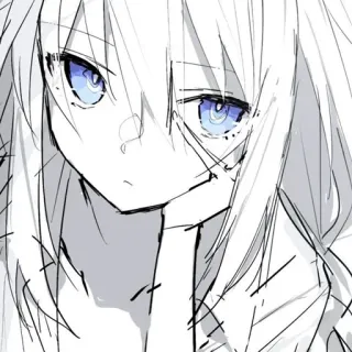 ☁️ a07a15b2 Anime, Fille, Manga, Dessin animé, Croquis telegram sticker