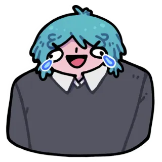 😂 e146dee6 cartoon, crying, emotional, character, sticker, person, sad whatsapp sticker