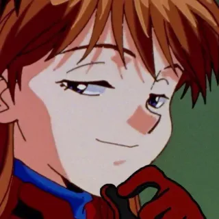 ๐ 1158ff92 Asuka Langley Soryu Neon Genesis Evangelion anime, character, expression, smug, Asuka Langley Soryu, Neon Genesis Evangelion telegram sticker