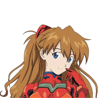 โบ๏ธ 231d172c Asuka Langley Soryu Neon Genesis Evangelion anime, character, cartoon, Neon Genesis Evangelion, Asuka Langley Soryu telegram sticker