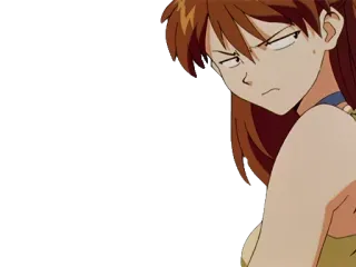 ๐ก bfba8213 Asuka Langley Soryu Neon Genesis Evangelion anime, character, Asuka Langley, Evangelion, tsundere telegram sticker