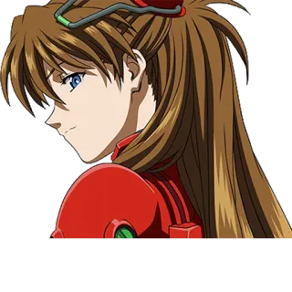 โบ๏ธ cc9eae6f Asuka Langley Soryu Neon Genesis Evangelion anime, girl, character, Asuka, Evangelion telegram sticker