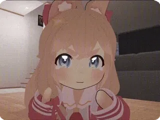 👊 2d90e9cd anime, cute, character, kawaii, animated, sparkle, catgirl telegram sticker