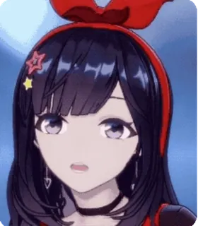 😮 96fc8981 anime girl, cartoon, character, animation, portrait telegram sticker