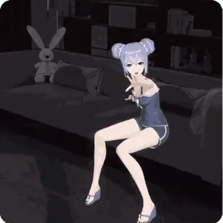 🧎 263339cd Anime, Garota, Virtual, 3D, Feminino telegram sticker