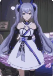 🙇‍♀️ ee1f2f80 Keqing Genshin Impact 애니메이션, 비디오 게임, 귀여운, 각청, 원신 telegram sticker