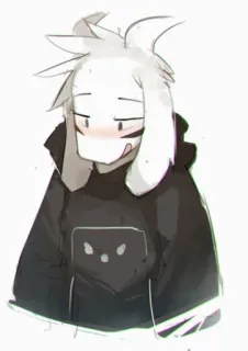 😅 0008f1a9 Asriel Undertale kozioł, asriel, undertale, słodki, potwór whatsapp sticker