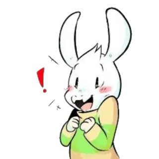 😱 368f4fa9 Asriel Dreemurr Undertale undertale, asriel, dreemurr, gra, słodki whatsapp sticker