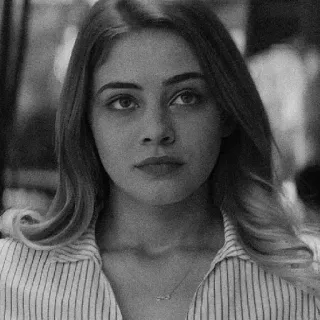 🖤 c904c5c4 mulher, retrato, atriz, pessoa, rosto whatsapp sticker