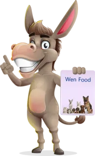 🐴 f1db98b0 Wen Food 動物, ロバ, 食べ物, 犬, 猫 whatsapp sticker