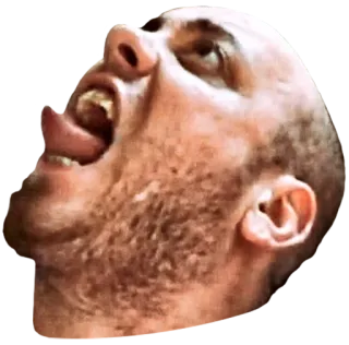 😛 31836010 hombre, cara, expresión, lengua, cabeza, pegatina telegram sticker