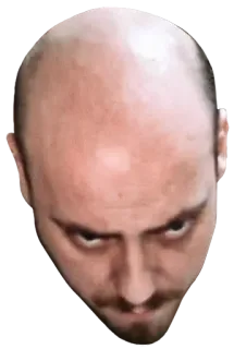 😠 8535caf1 hombre, calvo, cabeza, persona telegram sticker