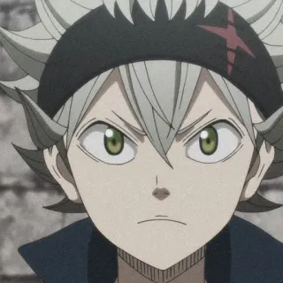 🎻 38a70600 Asta Black Clover アニメ, マンガ, アスタ, ブラッククローバー, 少年, 魔法, ファンタジー telegram sticker