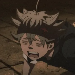 🎻 f7985ab8 Asta Black Clover アニメ, マンガ, アスタ, ブラッククローバー, キャラクター, 漫画, 面白い telegram sticker