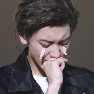 😔 0dee5990 sedih, menangis, emosional, kesal, air mata whatsapp sticker