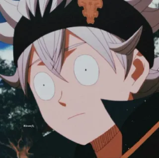 👀 31691380 Asta Black Clover Аниме, Манга, Аста, Чёрный клевер, Персонаж, Японская анимация telegram sticker