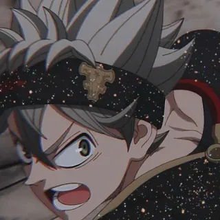 😡 43cacd6e Asta Black Clover Аниме, Манга, Чёрный клевер, Аста, Сёнен, Магия, Фэнтези telegram sticker