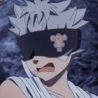 🎭 9ad55b0d Luck Voltia Black Clover Аниме, Black Clover, Лак Вольтия, Персонаж, Король магов telegram sticker