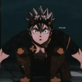 🏋️ ab8ae3e5 Asta Black Clover Аниме, Black Clover, Аста, Манга, Японская анимация, Фэнтези, Магия telegram sticker