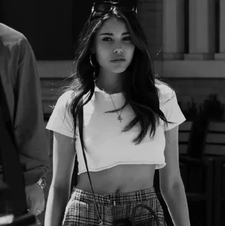 🥀 a784111c 女性, 人, サングラス, ファッション, ポートレート, 白黒 telegram sticker