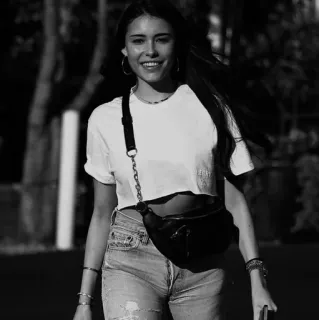 🚩 c955139f 女性, ポートレート, ファッション, モデル, 人物, 白黒 telegram sticker