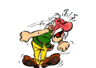 😡 d291c530 Cartone animato, Arrabbiato, Frustrato, Personaggio, Faccia rossa, Vintage telegram sticker