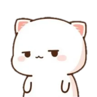🐼 558c5b16 gato, lindo, dibujos animados, pegatina, kawaii, melocotón, oso telegram sticker