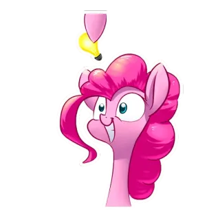 😁 89b68bc8 Pinkie Pie My Little Pony Kucyk, Kreskówka, Pinkie Pie, My Little Pony, Przyjaźń, Naklejka telegram sticker