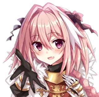 ☺️ 302ae15e Astolfo Fate/Apocrypha Anime, Manga, Kawaii, Mignon, Trap, Fate, Astolfo telegram sticker