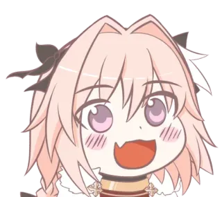 😍 c4129f52 Astolfo Anime, Mignon, Manga, Personnage telegram sticker