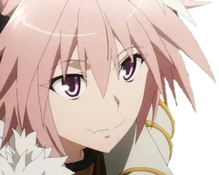 🙂 dba5d209 Astolfo Fate/Apocrypha Anime, Fate, Cheveux roses, Trap telegram sticker