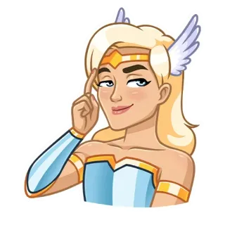 🧐 89a1e308 She-Ra cartoon, character, thinking, hero, princess, she-ra telegram sticker