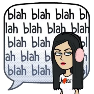 😒 31e1f078 blah blah blah blah blah blah
I ❤️ YOU どうでもいい, おしゃべり, 愛, 漫画, Bitmoji telegram sticker