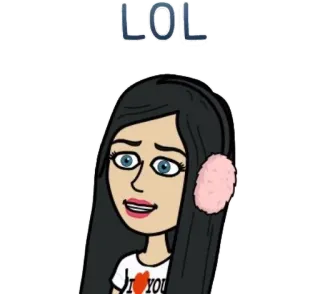 😅 a6d76097 LOL 笑, 笑い, 面白い, bitmoji, アバター telegram sticker