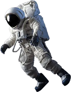 Astronautas varios whatsapp stickers