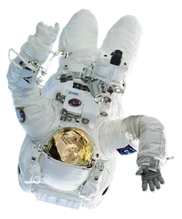 🙃 165f6c14 astronaute, espace, doigt d'honneur, offensant, geste telegram sticker
