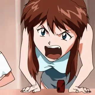 🤬 46894a58 animé, en colère, frustré, dessin animé, portrait telegram sticker