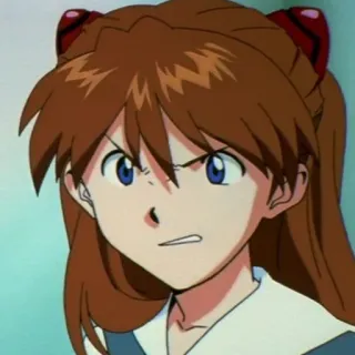 🤨 adbc76c9 Asuka Langley Soryu Neon Genesis Evangelion Anime, Arrabbiato, Rossa, Personaggio, Neon Genesis Evangelion, Asuka Langley Soryu telegram sticker