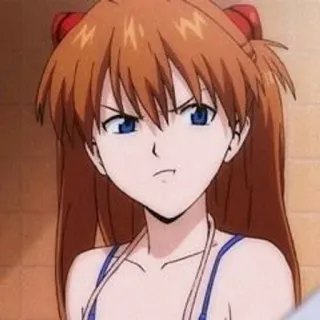 🌟 61e31ef9 Asuka Langley Soryu Neon Genesis Evangelion アニメ, 女の子, アスカ, 怒り, エヴァンゲリオン telegram sticker