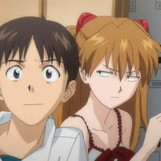 🥢 84570738 Shinji Ikari Neon Genesis Evangelion Anime, Personnages, Neon Genesis Evangelion, Shinji, Asuka telegram sticker