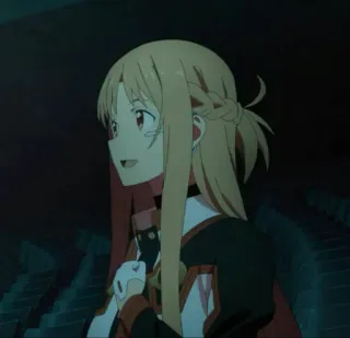 💞 50001eda Asuna Yuuki Sword Art Online anime, character, sword art online, asuna, yuuki, kawaii telegram sticker