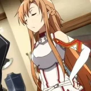 🍂 4698ec9f Asuna Yuuki Sword Art Online Anime, Asuna, Sword Art Online, SAO, Yuuki Asuna, Gái Anime telegram sticker